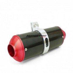 Exhaust Muffler Racing Black / Red