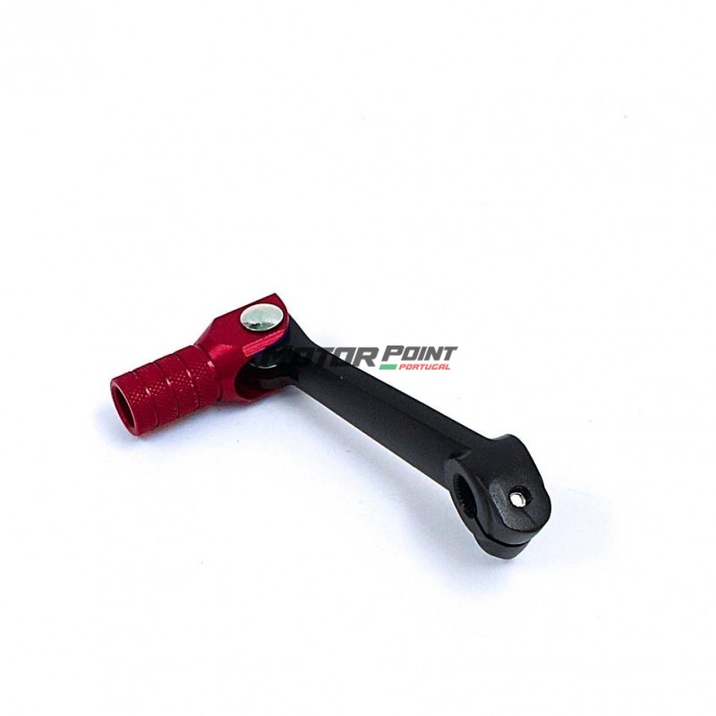 Gear Lever Aluminum Short - Black / Red