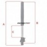 Fork Black ø45/48mm - 640mm - axle ø15mm