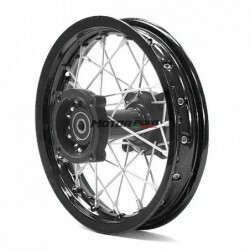 14" rear steel rim Racing - Black axle ø15mm