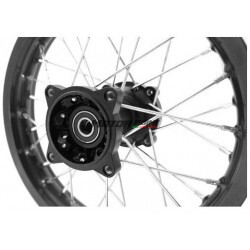 14" rear steel rim Racing - Black axle ø15mm