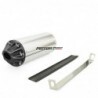 Exhaust muffler CNC - Silver / Black - ø28mm